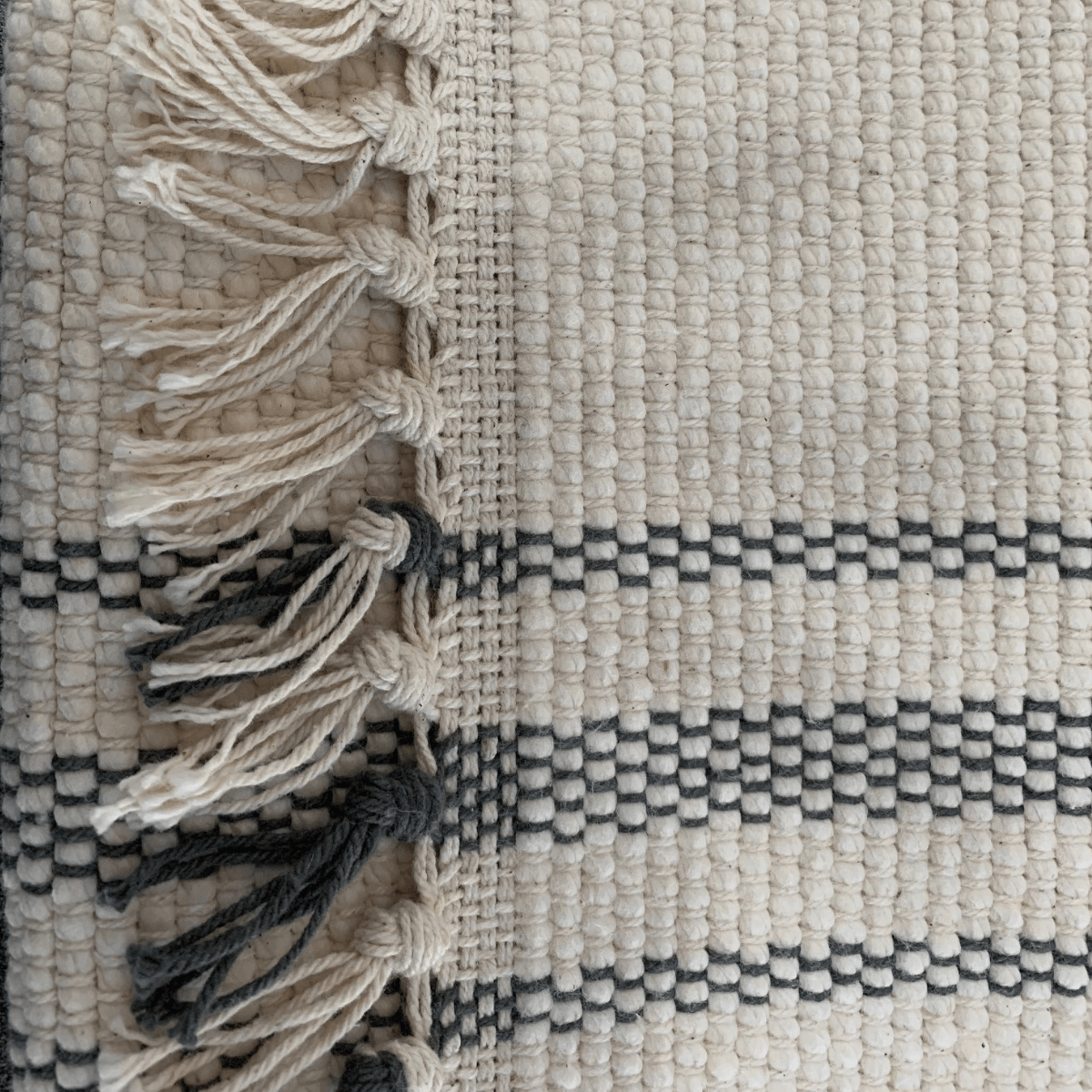Runners • Handwoven • Cotton weave with stripe - Image 2