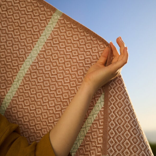 Beach Towel • Geometric • Flat Weave • 100% Cotton - Image 5